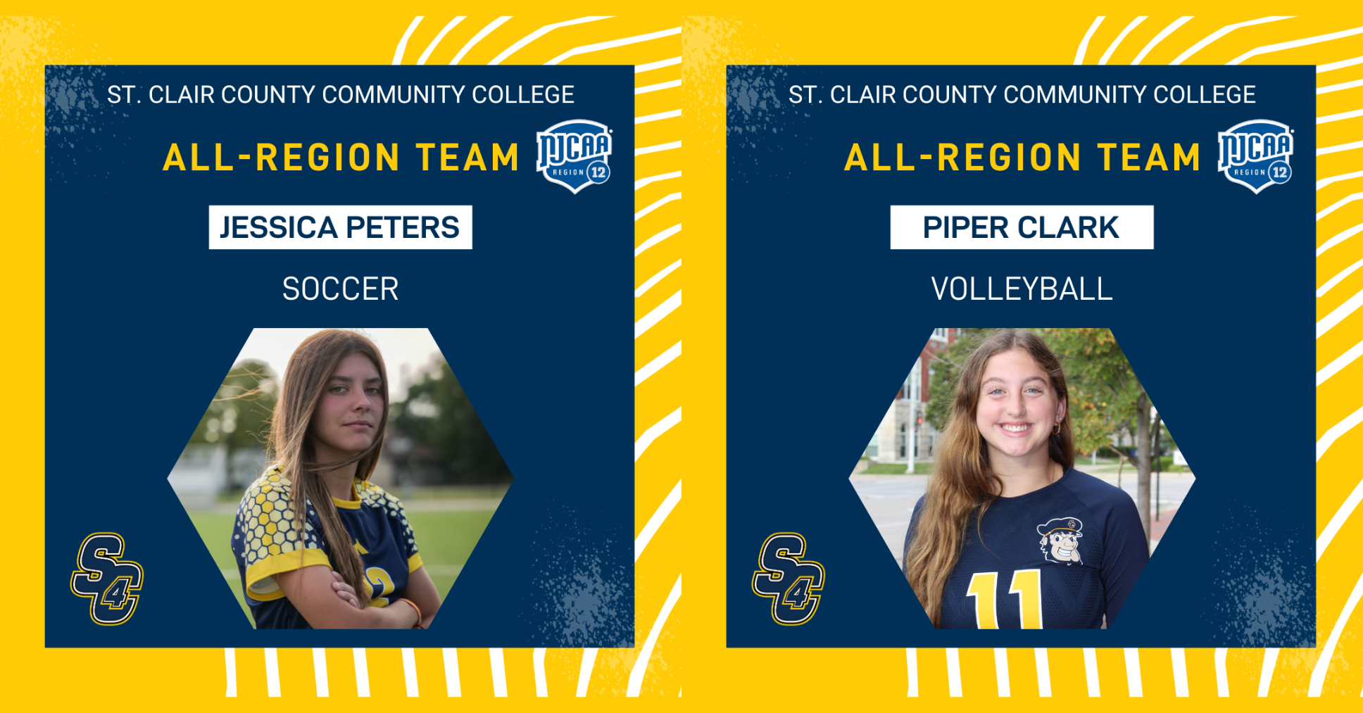 Peters and Clark Named to All-Region Teams