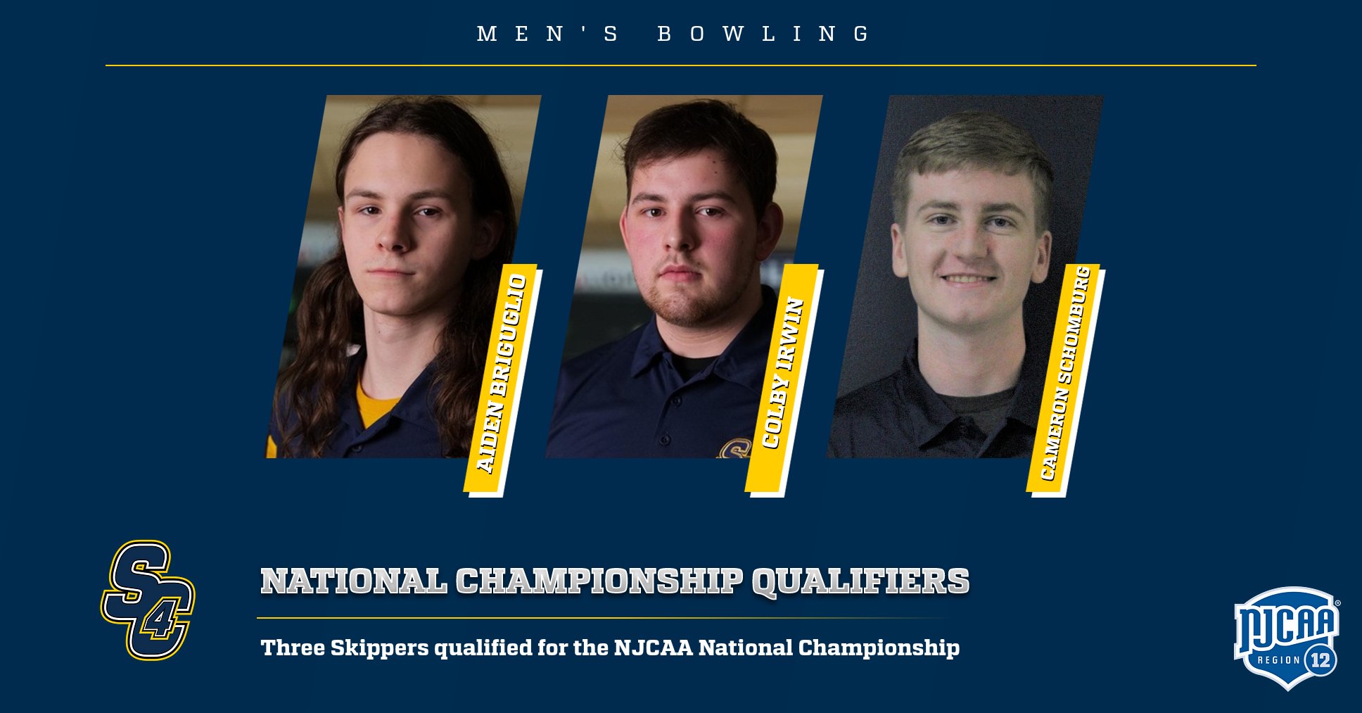 Men's Bowling: Three Skippers Qualify for NJCAA National Championship