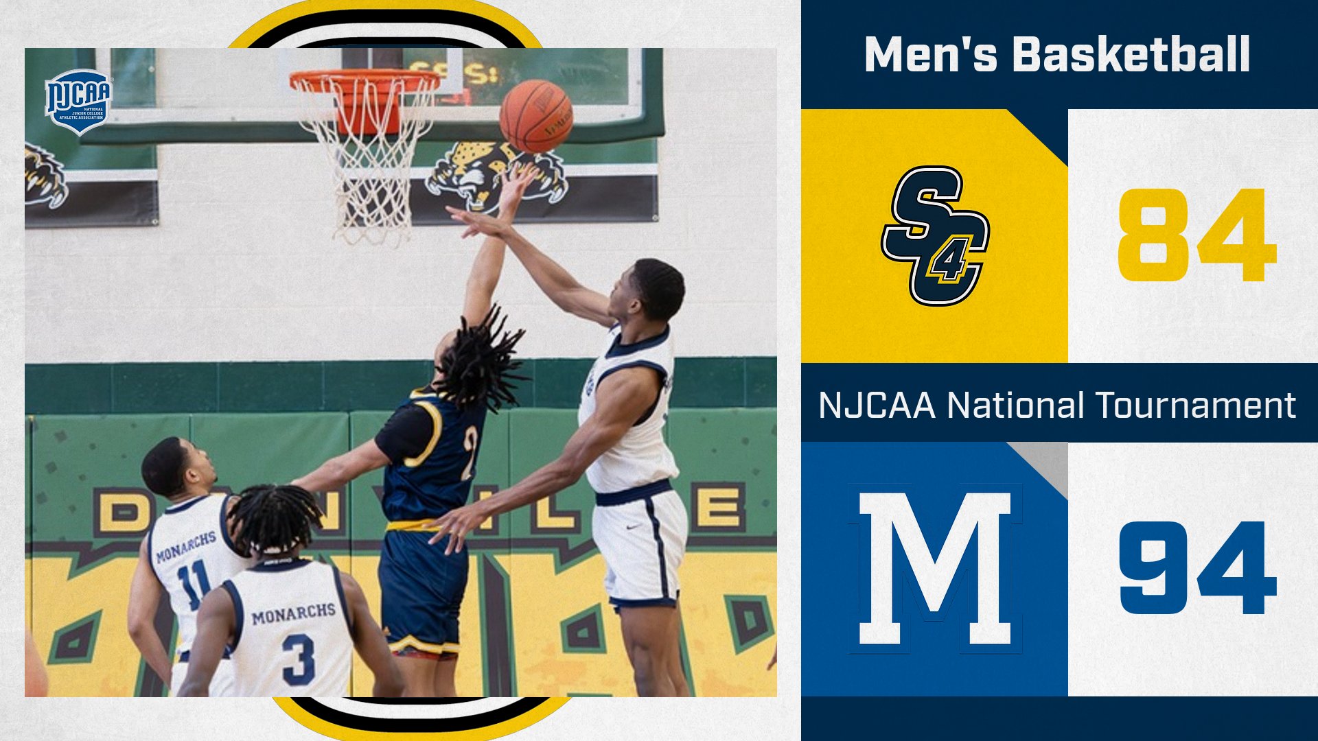 Men's Basketball: SC4 finishes 8th in the Country!